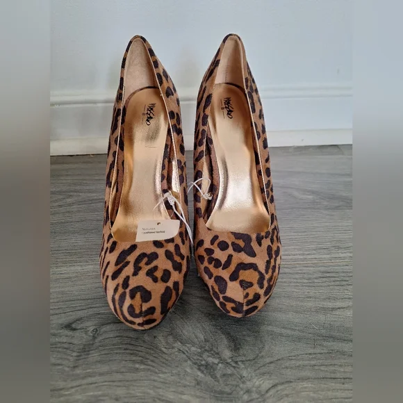 Mossimo Leopard Print High Heels Size 7.5 - Picture 4 of 10